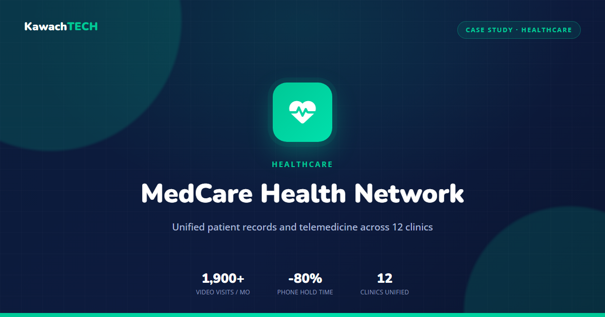 Building a Patient Management & Telemedicine Platform for MedCare Health Network