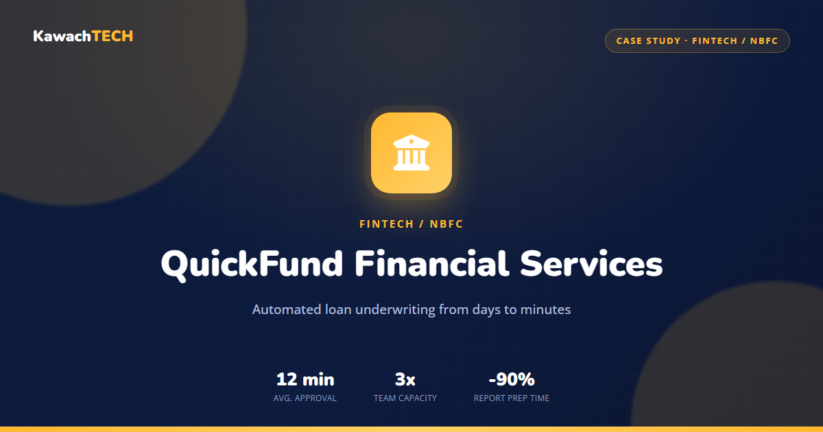 How QuickFund Financial Services Automated Loan Underwriting and Cut Approval Time from Days to Minutes
