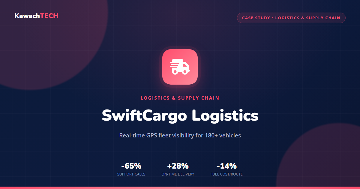 Giving SwiftCargo Logistics Real-Time Fleet Visibility with a Custom Shipment Tracking Platform